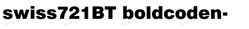 swiss721BT boldcoden字体转换